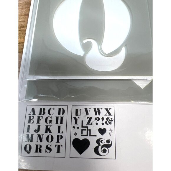 Martha Stewart Adhesive Laser-Cut Stencils 37 Designs 8.75" X 9.75" Reusable Alp - Picture 3 of 4